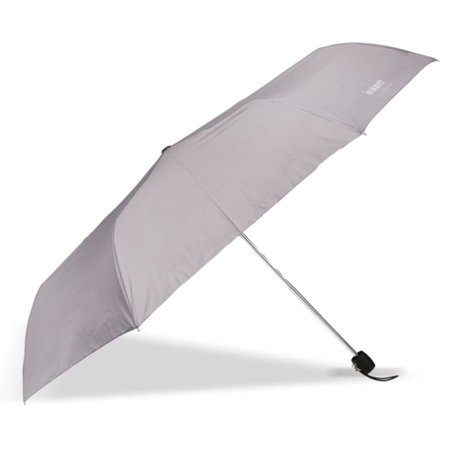 Femme Isotoner | Parapluie Slim Gris Trefle