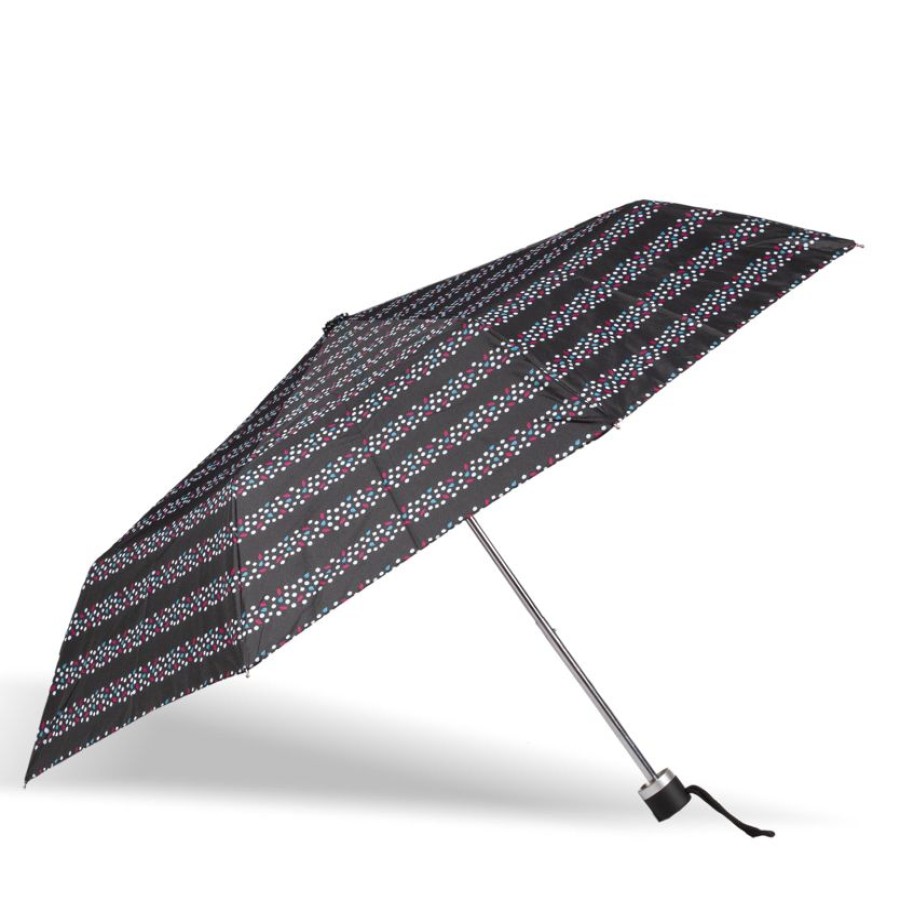 Femme Isotoner | Parapluie Petit Prix Rayure Bijoux