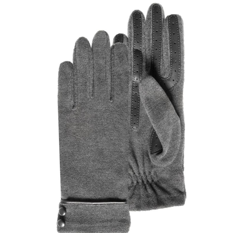 Femme Isotoner | Gants Femme Tactiles Polaire Gris