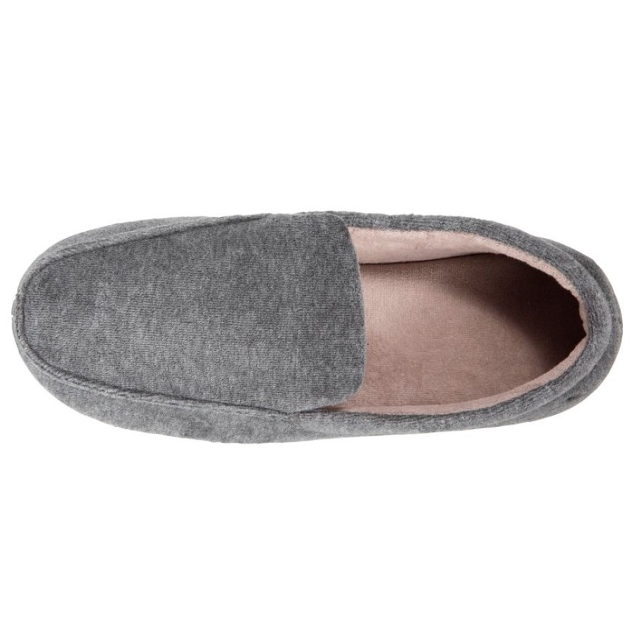 Homme Isotoner | Chaussons Mocassins Homme Gris Chine