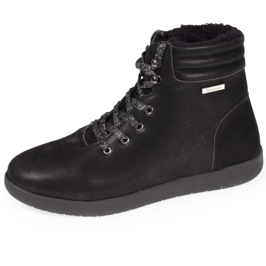 Femme Isotoner | Chaussures Bottines Femme Noir Fourree