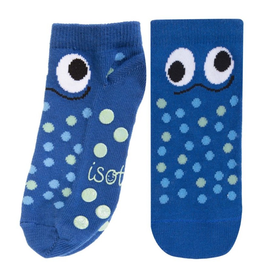 Enfant Isotoner | Chaussettes Antiderapantes Monstre Bleu 27/34