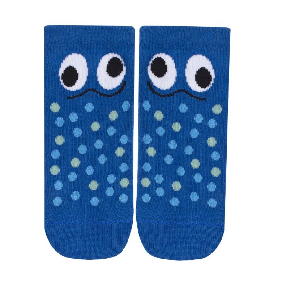 Enfant Isotoner | Chaussettes Antiderapantes Monstre Bleu 27/34