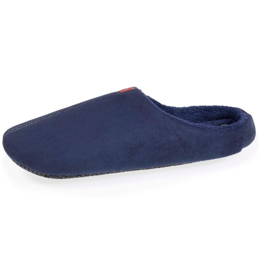 Homme Isotoner | Chaussons Mules Homme Marine