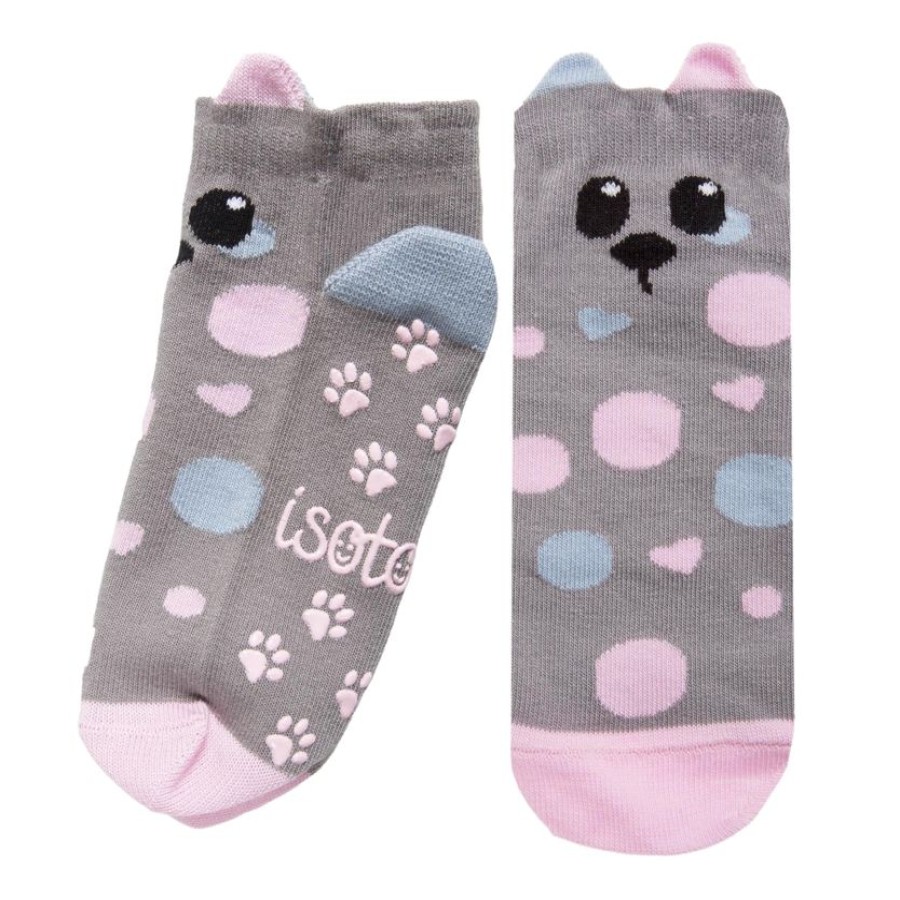 Enfant Isotoner | Chaussettes Basses Enfant Gris Dalmatien