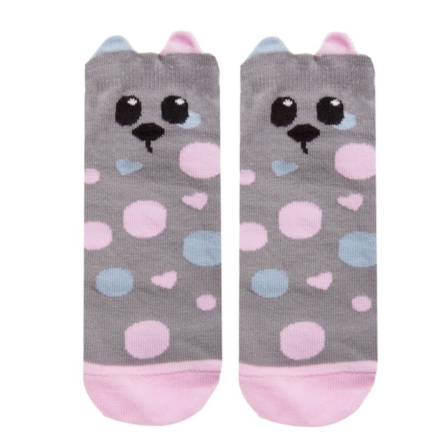 Enfant Isotoner | Chaussettes Basses Enfant Gris Dalmatien