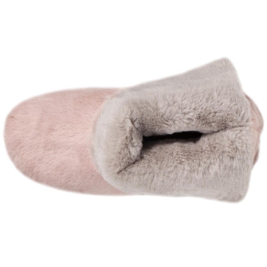 Femme Isotoner | Chaussons Bottillons Femme Rose