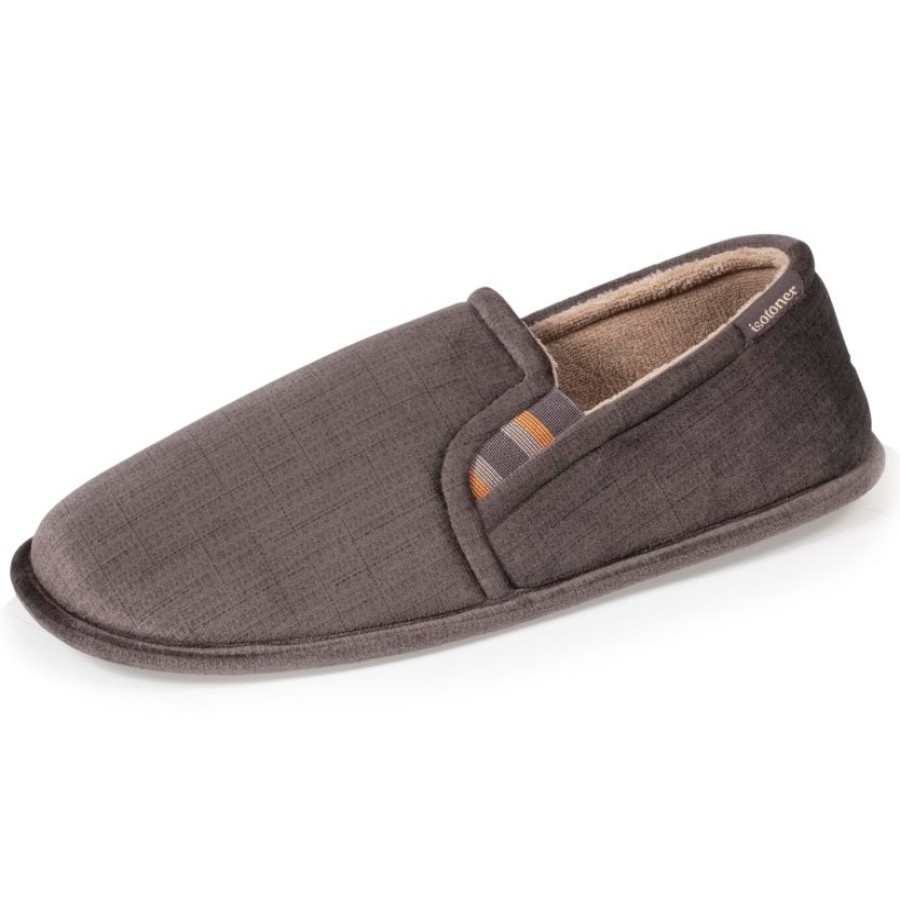 Homme Isotoner | Chaussons Sans-Genes Homme Taupe