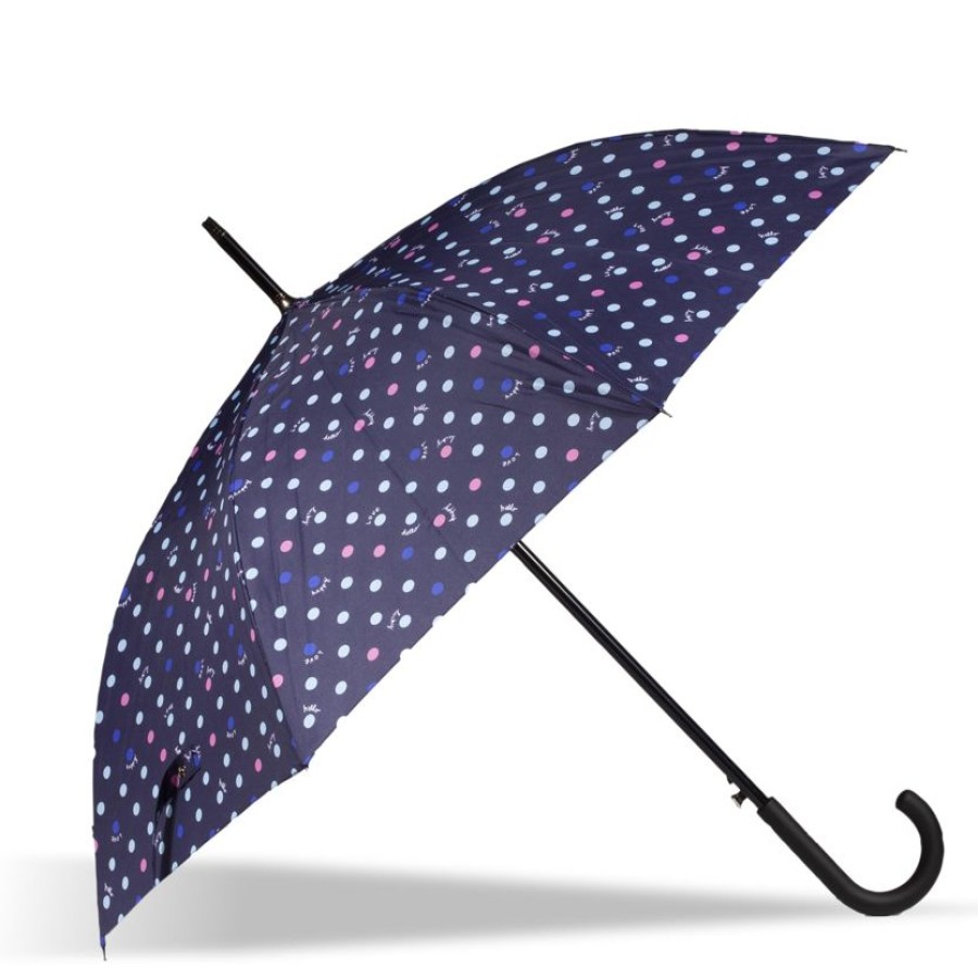 Femme Isotoner | Parapluie Canne Auto Pois Hello