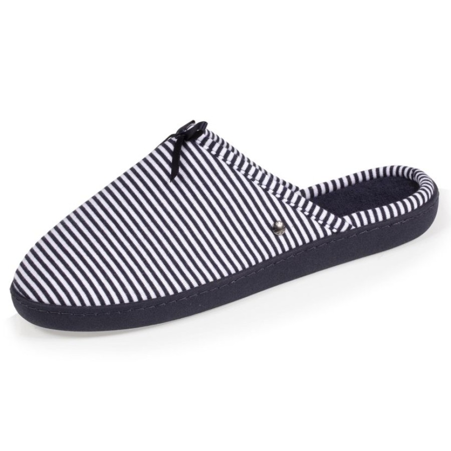 Femme Isotoner | Chaussons Mules Femme Marinere