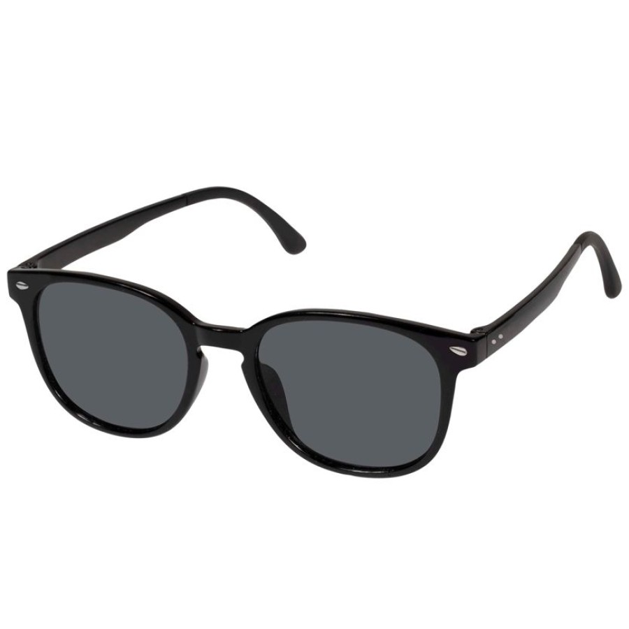 Homme Isotoner | Lunettes De Soleil Recyclees Ovale Noir