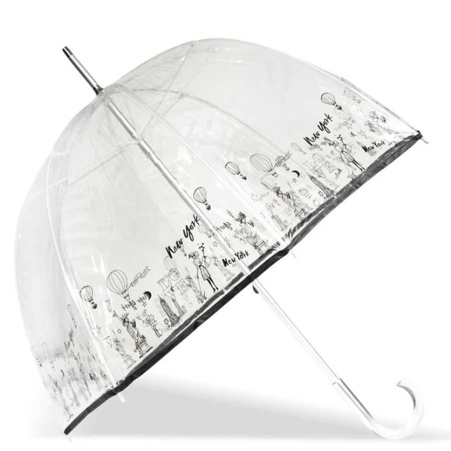 Femme Isotoner | Parapluie Transparent Pvc/Montgolfiere