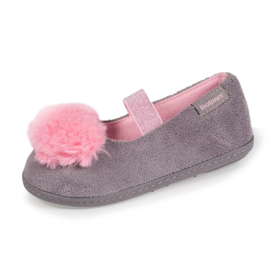 Enfant Isotoner | Chaussons Ballerines Enfant Coeur Moelleux