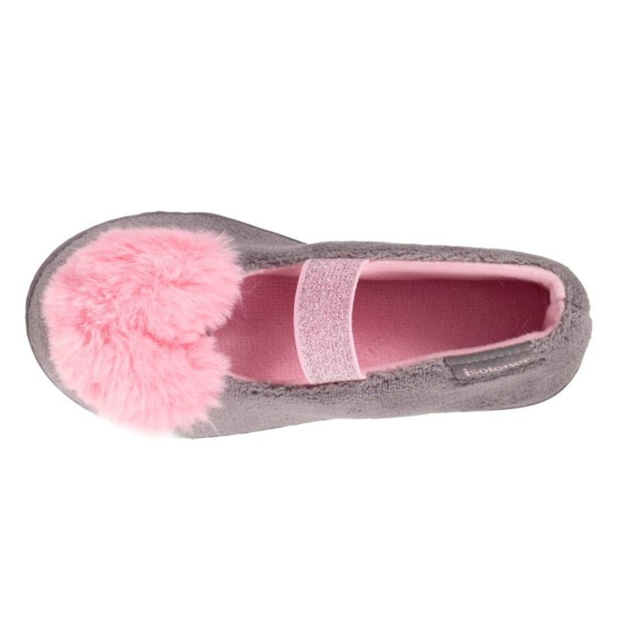 Enfant Isotoner | Chaussons Ballerines Enfant Coeur Moelleux