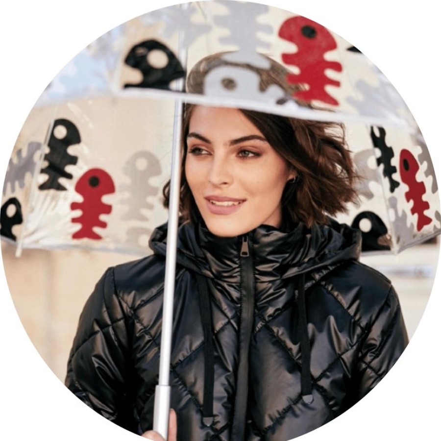 Femme Isotoner | Parapluie Transparent Pvc/Diplodocus