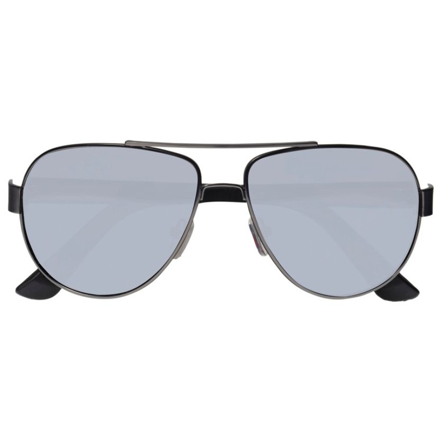 Homme Isotoner | Lunettes De Soleil Homme Noir Monture Metalique