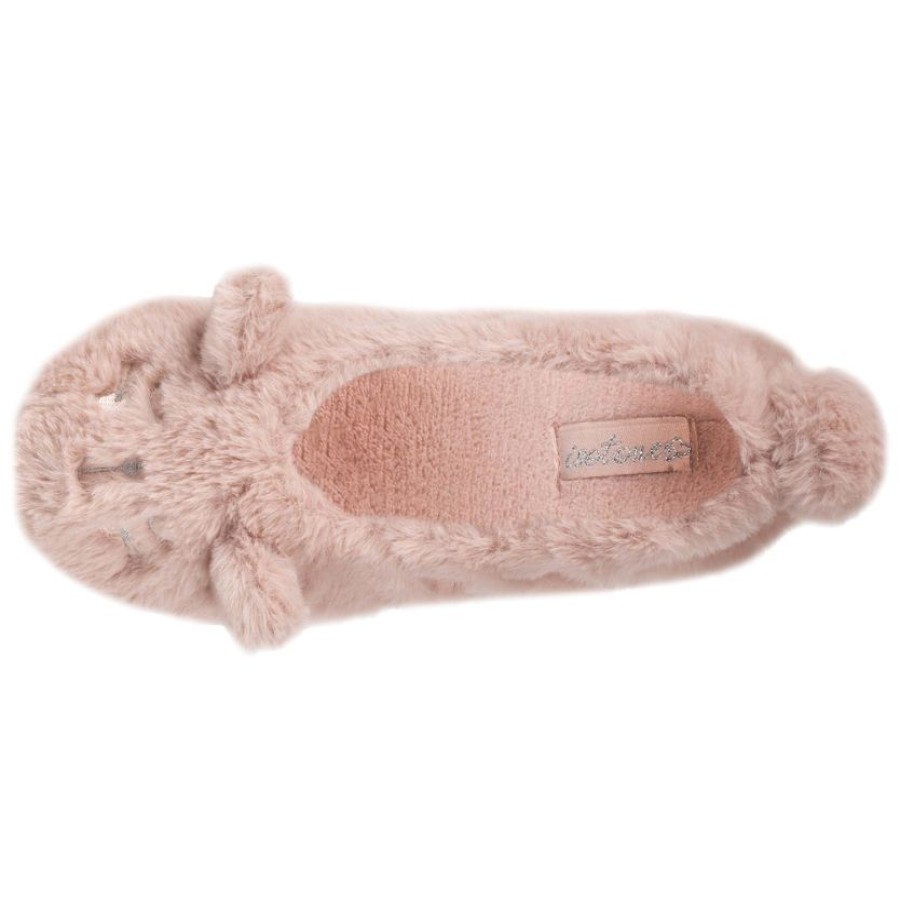 Femme Isotoner | Chaussons Ballerines Femme Lapin