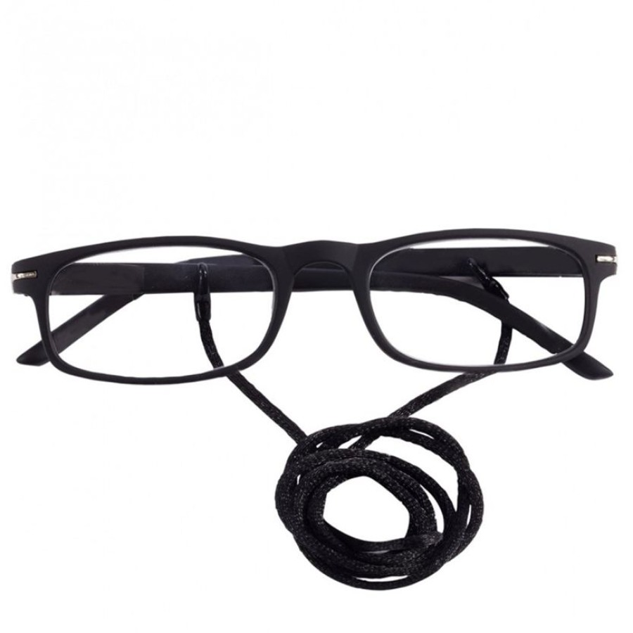 Homme Isotoner | Loupes De Lecture Mixtes Noir Avec Cordon