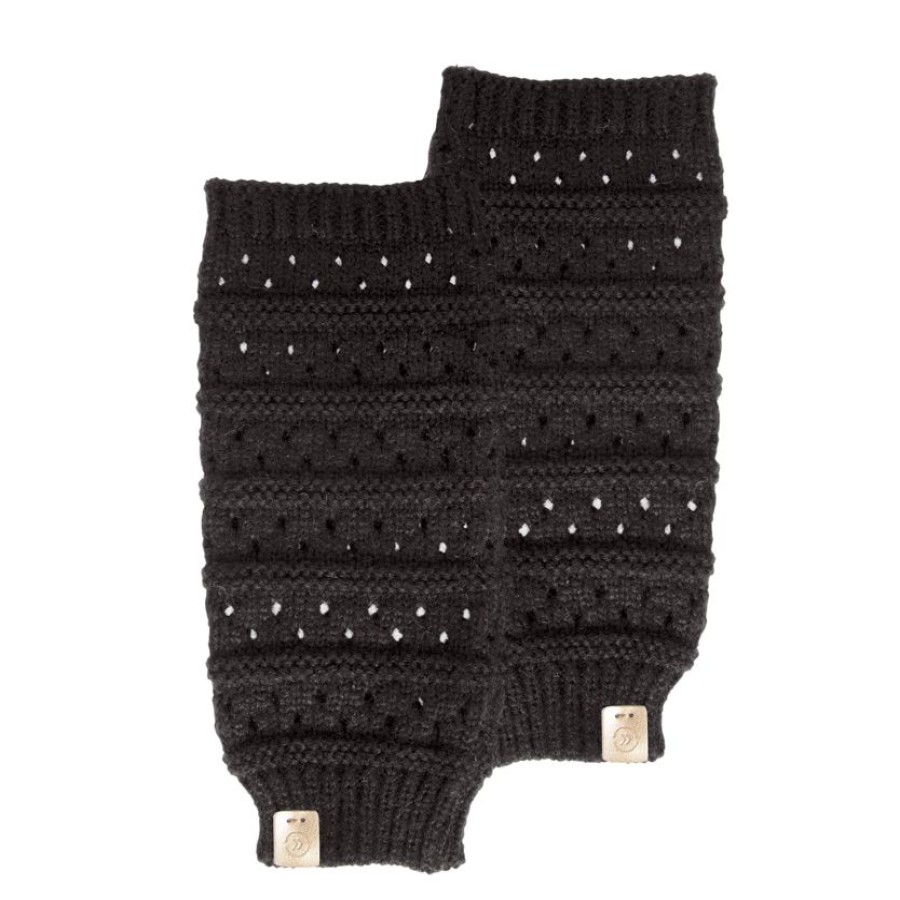 Femme Isotoner | Mitaines Femme Maille Pointelle Noir