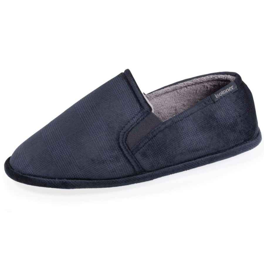 Homme Isotoner | Chaussons Sans-Genes Homme Marine