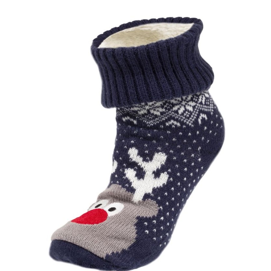 Enfant Isotoner | Chaussettes Fourrees Garcon Noel Renne