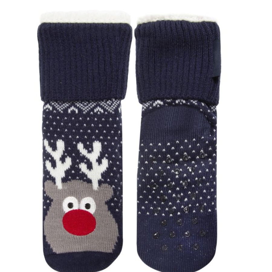 Enfant Isotoner | Chaussettes Fourrees Garcon Noel Renne