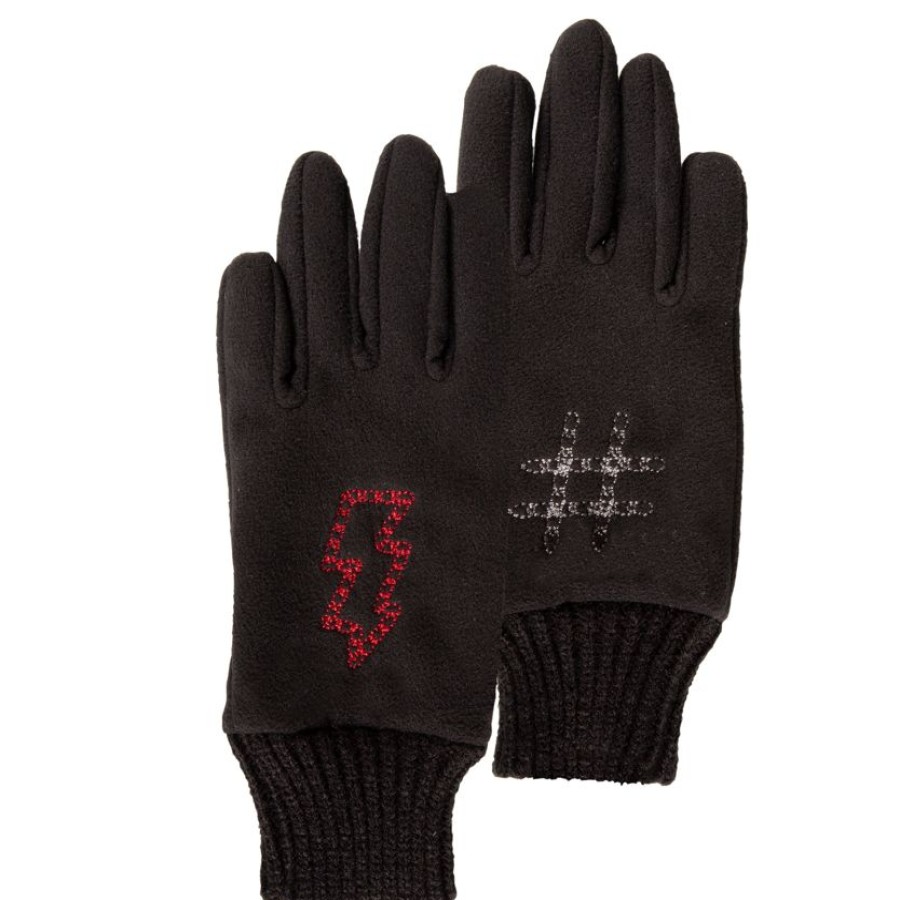 Enfant Isotoner | Gants Enfant 10/12 Ans Pour Ecrans Tactiles Noir