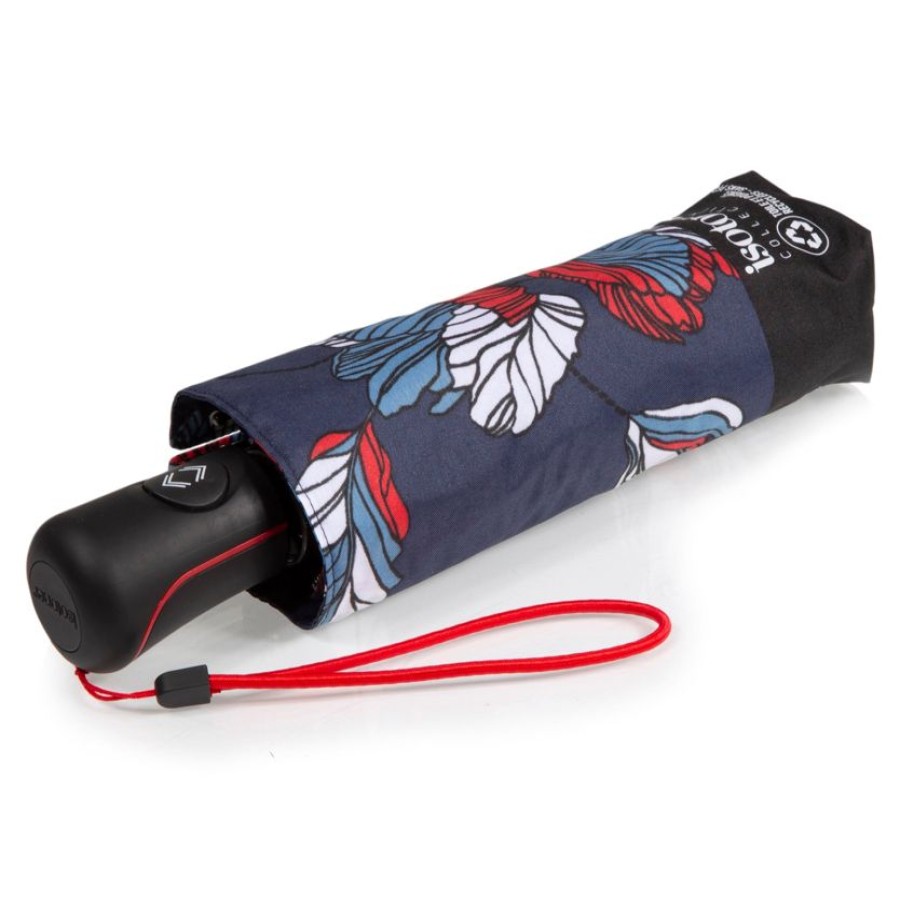 Femme Isotoner | Parapluie Mini Auto Fleurs Japonaises