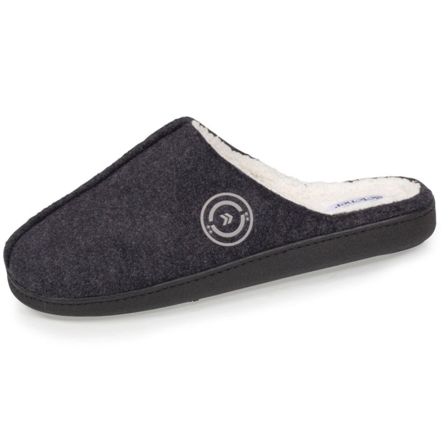 Homme Isotoner | Chaussons Mules Recyclees Homme Marine