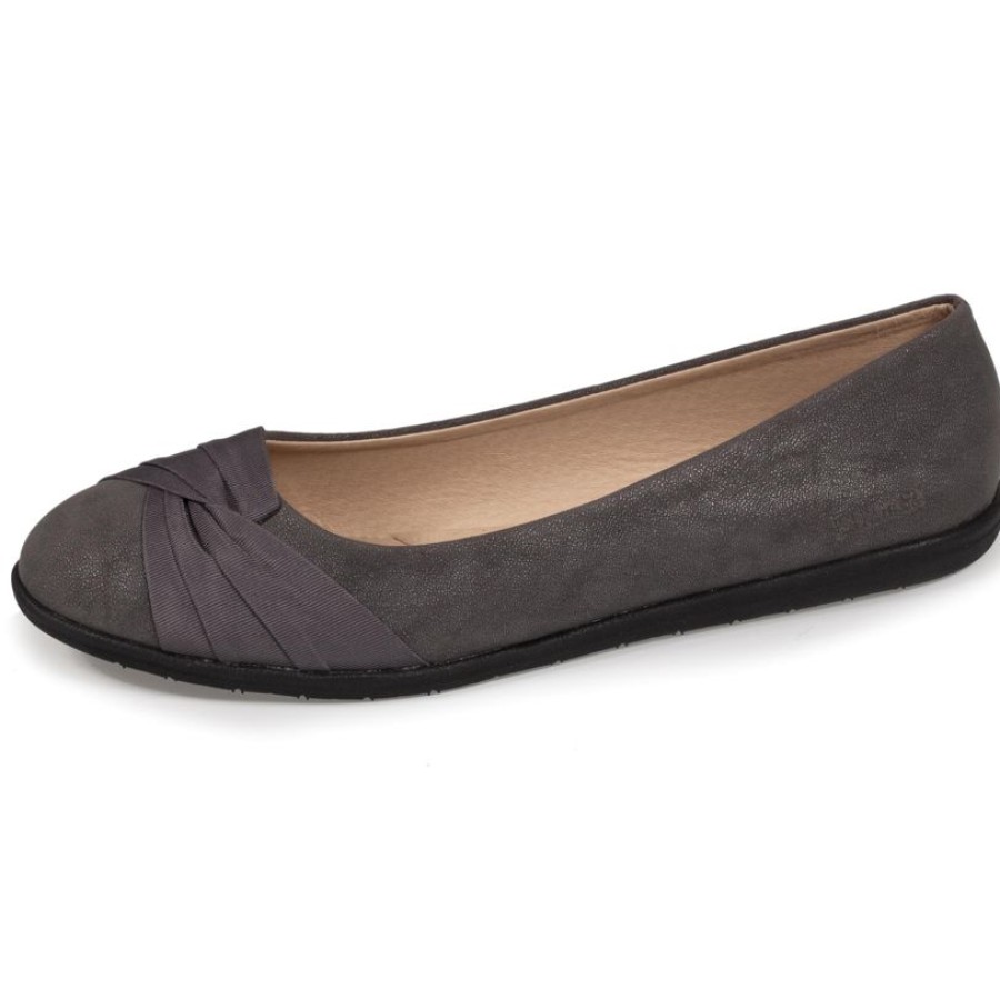 Femme Isotoner | Ballerines Femme Effet Drape Gris