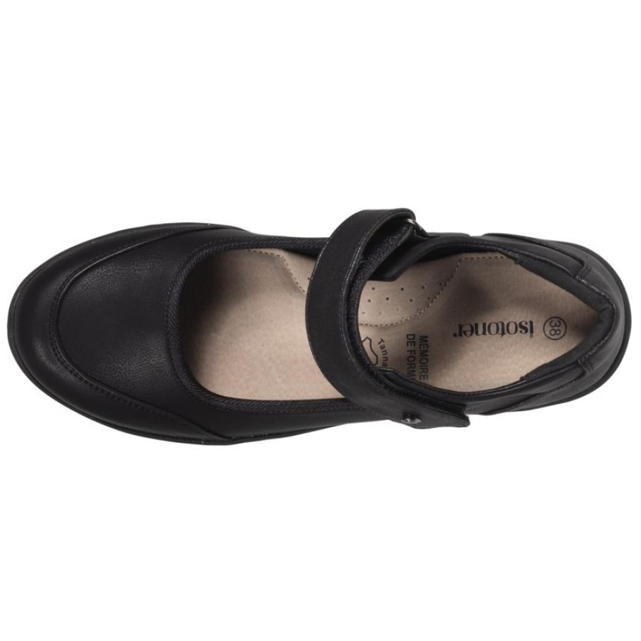 Femme Isotoner | Ballerines Femme Confort Plus Babies Noir