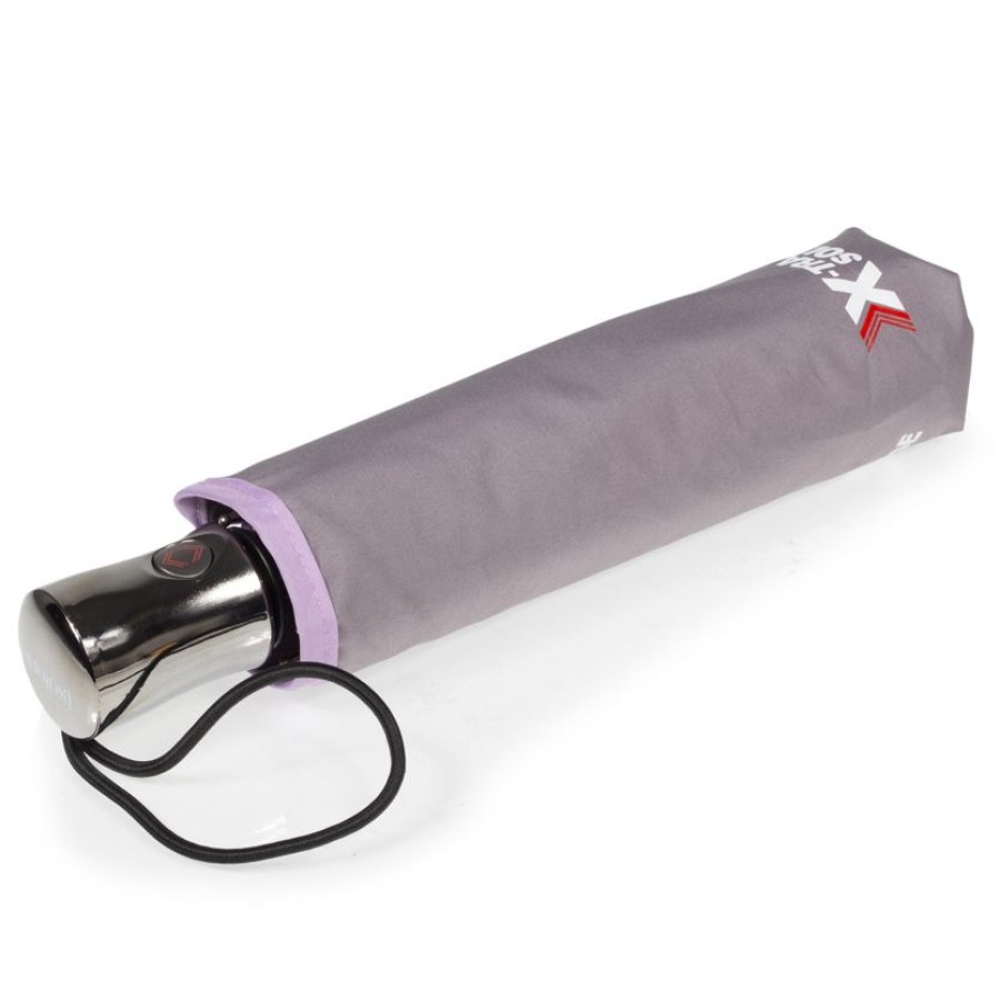 Femme Isotoner | Parapluie X-Tra Solide Gris Lilas