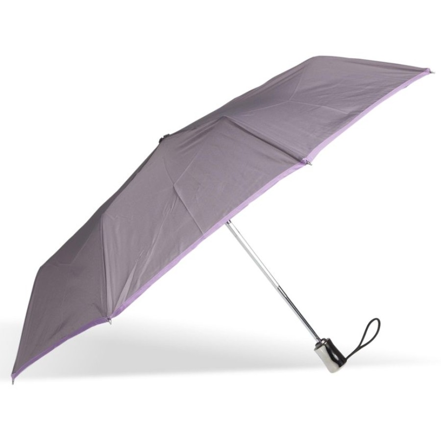 Femme Isotoner | Parapluie X-Tra Solide Gris Lilas