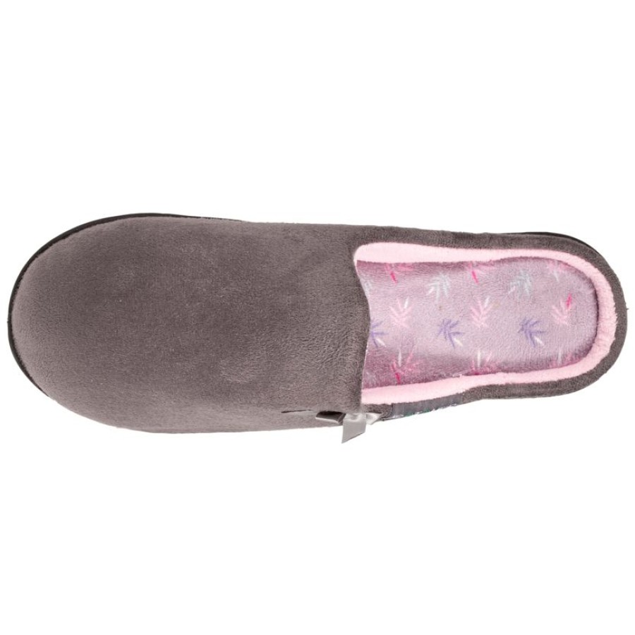 Femme Isotoner | Chaussons Mules 90%* Recyclees Femme Gris