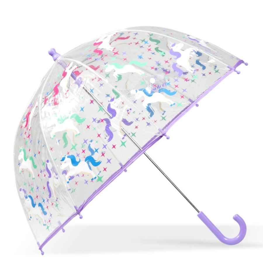 Enfant Isotoner | Parapluie Transparent Enfant Pvc/Licorne Magique