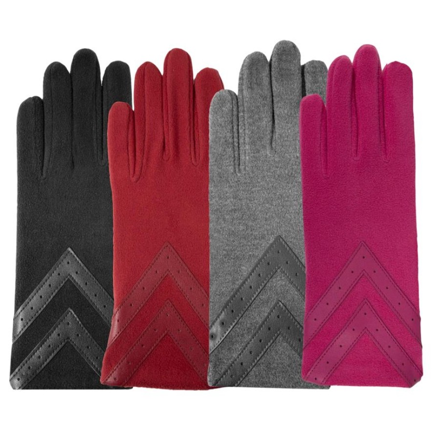 Femme Isotoner | Gants Femme Tactiles Polaire Recyclee Gris