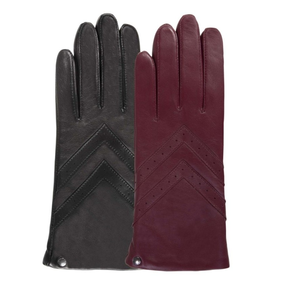 Femme Isotoner | Gants Femme Chevrons Noir