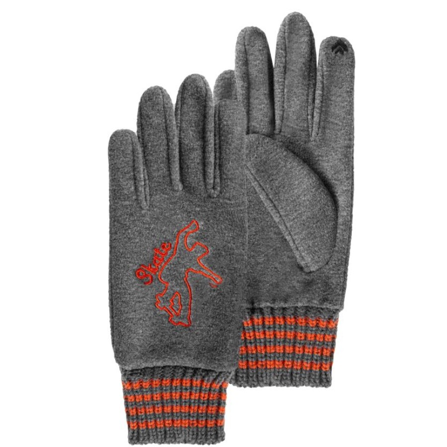 Enfant Isotoner | Gants Enfant Tactiles 10/12 Ans Skater Gris