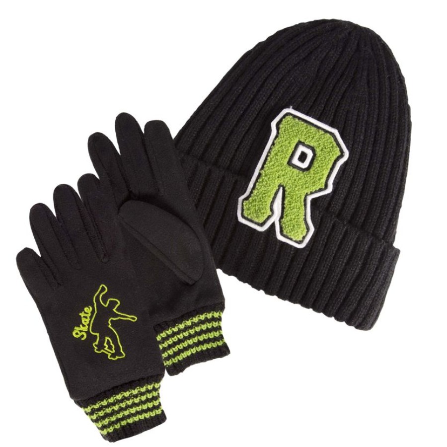 Enfant Isotoner | Gants Smartouch Skate 10/12 Ans Noir