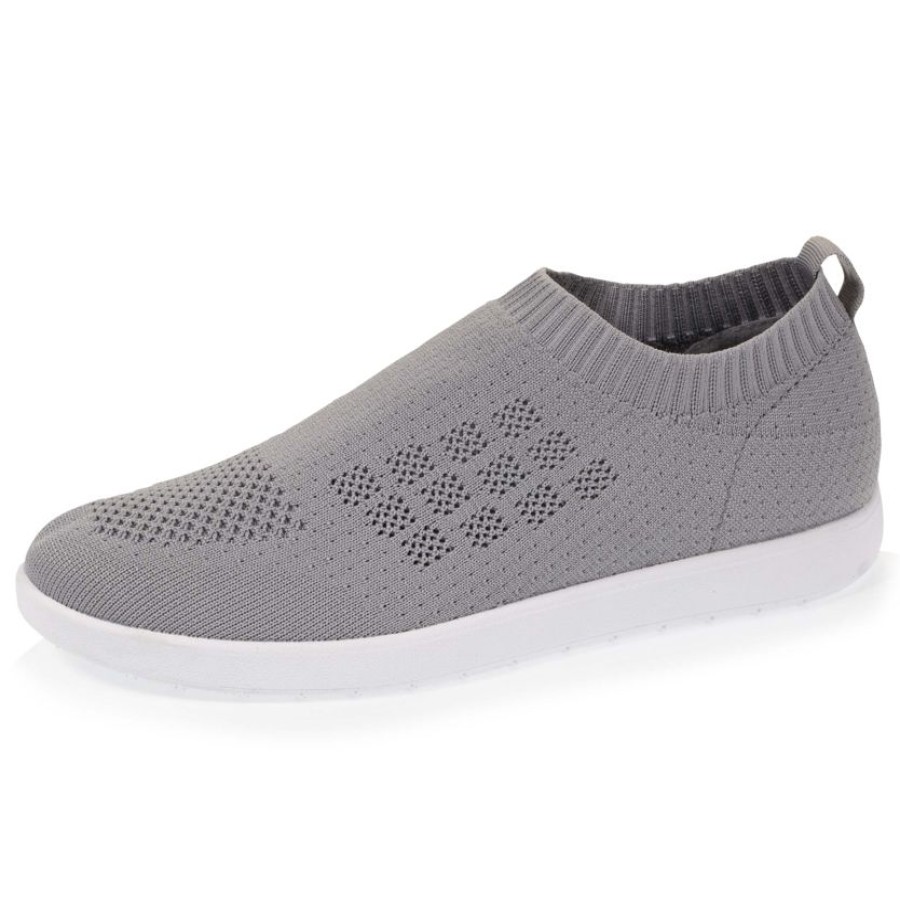 Femme Isotoner | Baskets Confort Femme Slip-On Gris