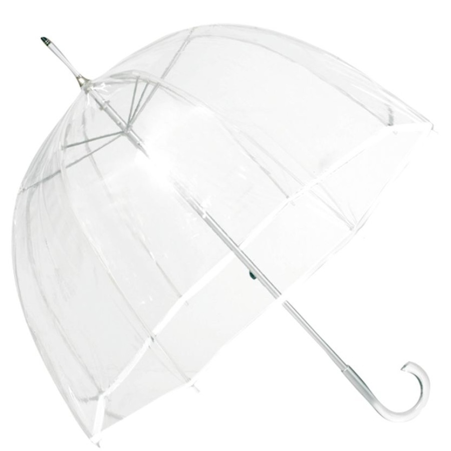 Femme Isotoner | Parapluie Cloche Transparent Pvc/Blanc