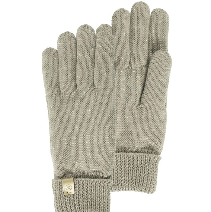 Femme Isotoner | Gants Femme Maille Recyclee Bronze