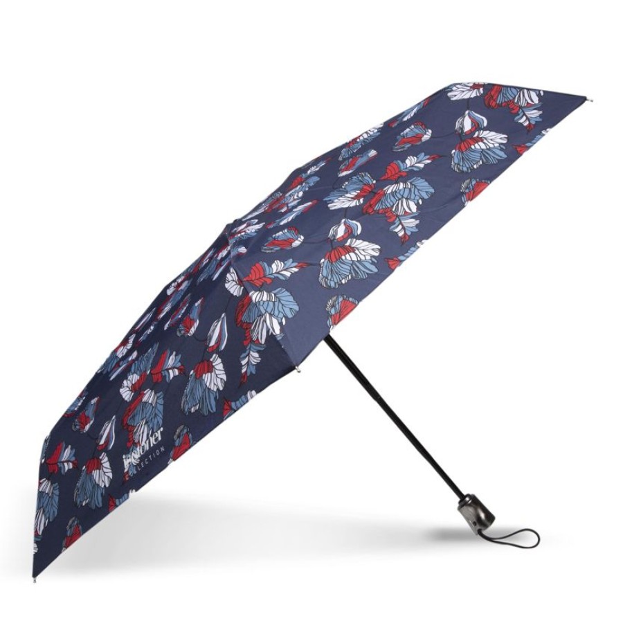 Femme Isotoner | Parapluie X-Tra Solide X-Tra Sec Fleurs Japonaises