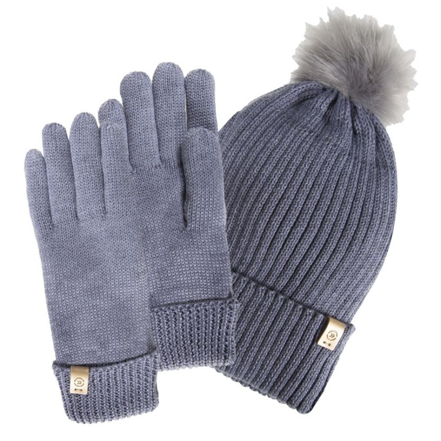 Femme Isotoner | Gants Femme Maille Recyclee Gris