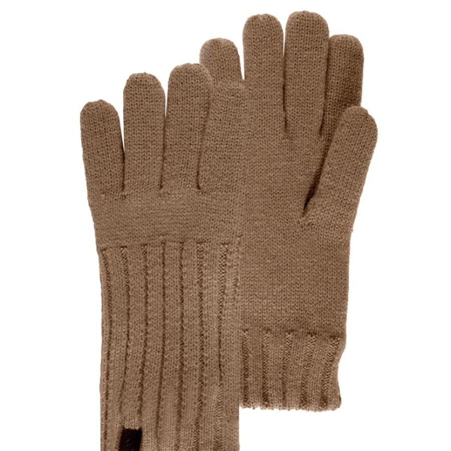 Homme Isotoner | Gants Homme Maille Cotelee Sable