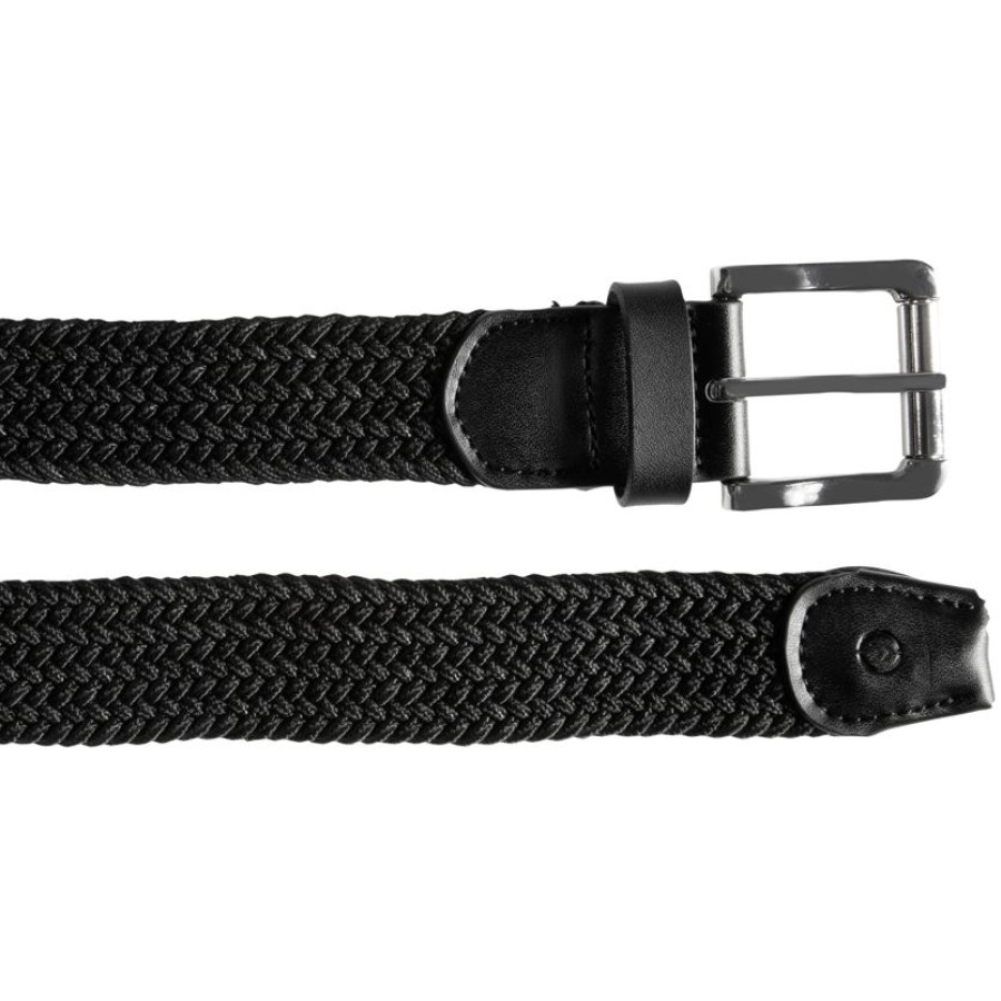 Homme Isotoner | Ceinture Homme Tissu Tresse Noir