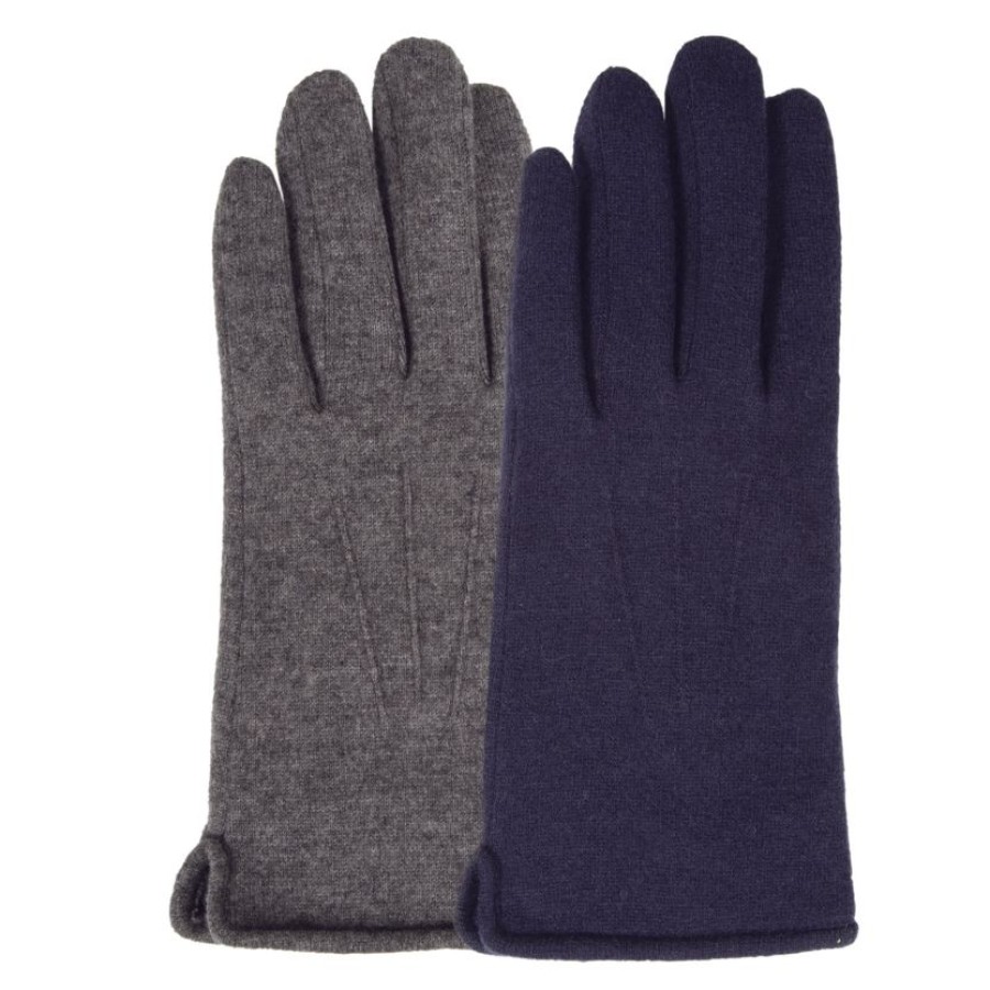 Homme Isotoner | Gants Homme Tactile Laine Marine