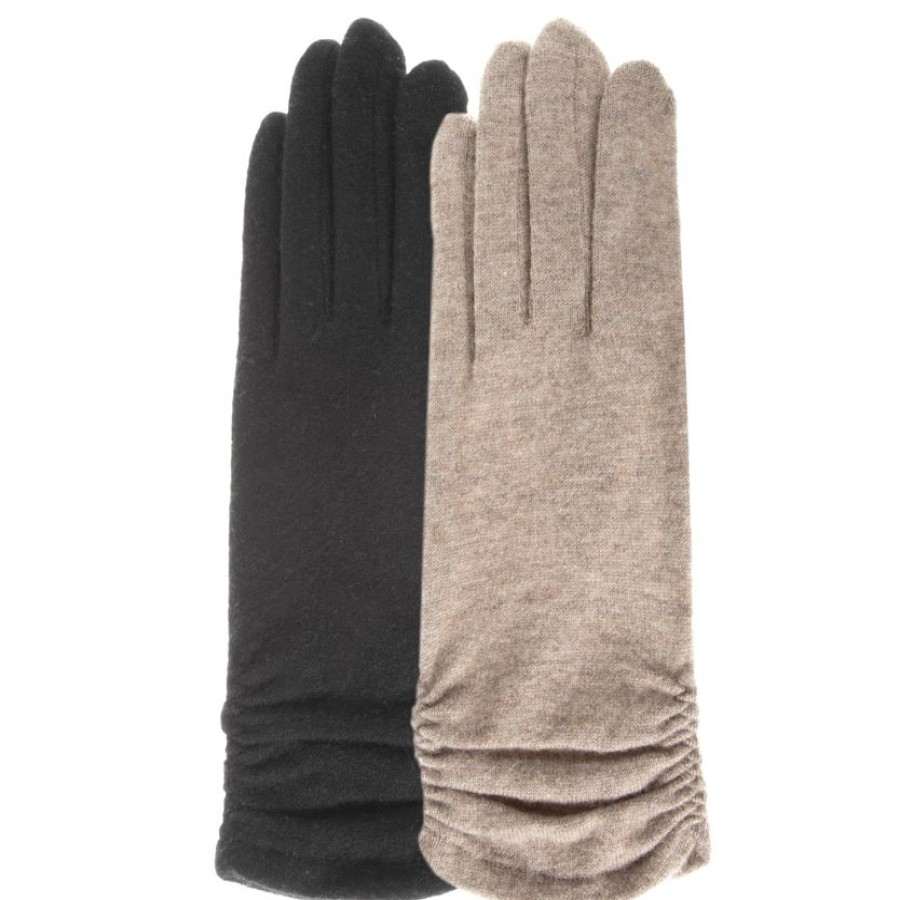 Femme Isotoner | Gants Long Femme Tactile Laine Beige