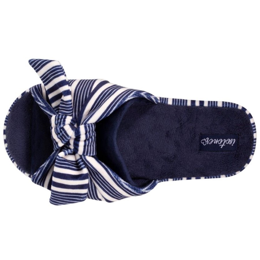 Femme Isotoner | Chaussons Sandales Femme Rayures