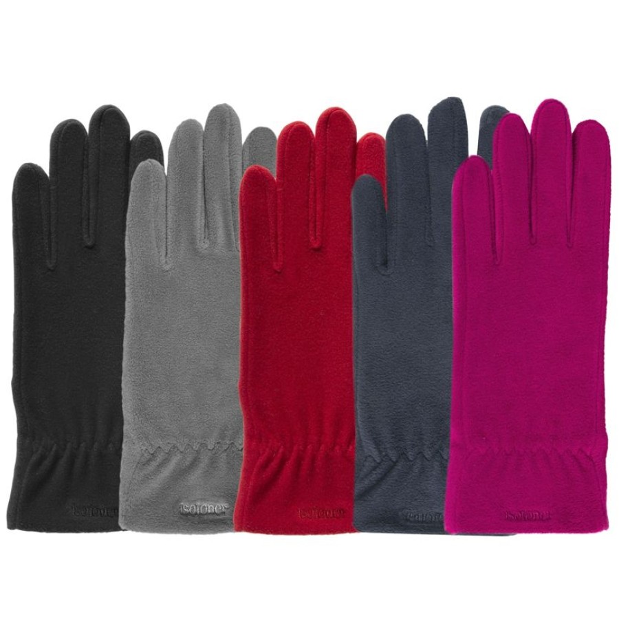 Femme Isotoner | Gants Femme Polaire Douce Noir